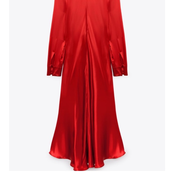 ZARA SILK DRAPED DRESS LIMITED EDITION - Picture 6 of 8